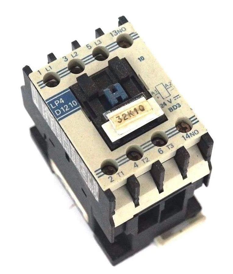 Used TELEMECANIQUE LP4-D1210-BD3 CONTACTOR 24V, LP4D1210BD3