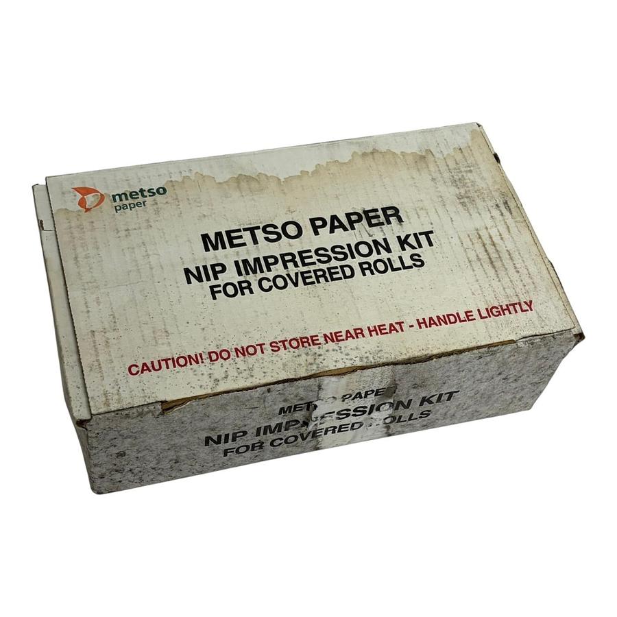Used Valmet Metso Paper Nip Impression Kit Rubber Covered Rolls 8"W 175'L New Surplus