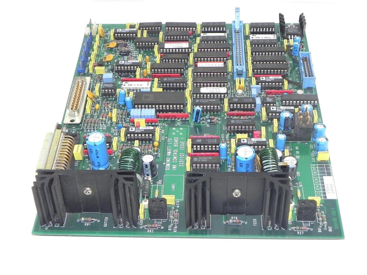 Used DOMINO AMJET LTD INK CONTROL BOARD 23311C1 ISSUE 1