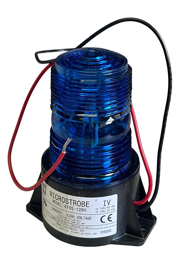 Used NEW HY SOURCE YALE 752511403 / YT752511403 BLUE STROBE LIGHT FOR FORKLIFT