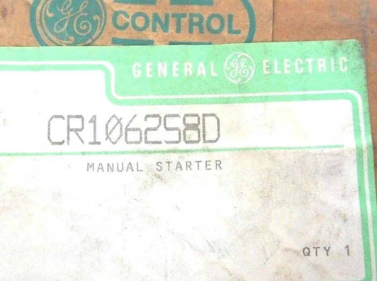 NIB GENERAL ELECTRIC CR106258D MANUAL MOTOR STARTER