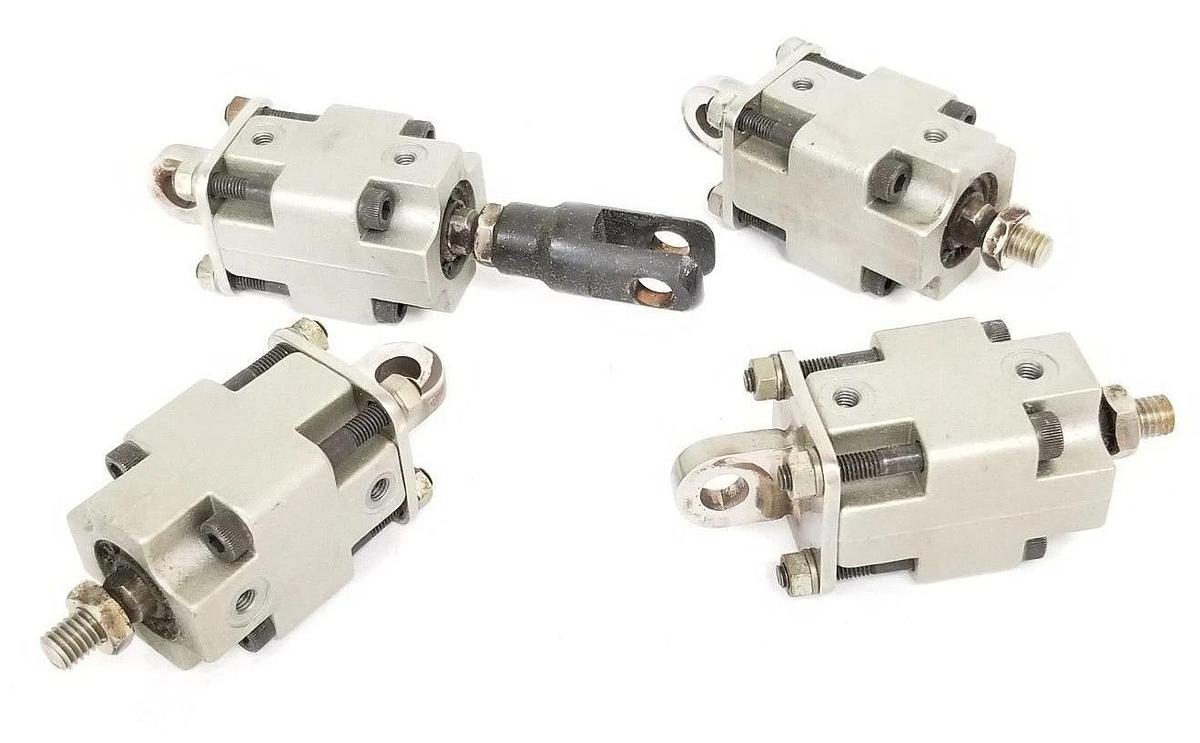 Used LOT OF 4 SMC CQ1B2030DM CYLINDERS CQ1-B20-30DM, 140 PSI