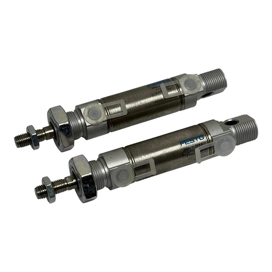 Festo DSNU-25-25-P-A Pneumatic Cylinder 19219 10 Bar Lot of 2 New Surplus