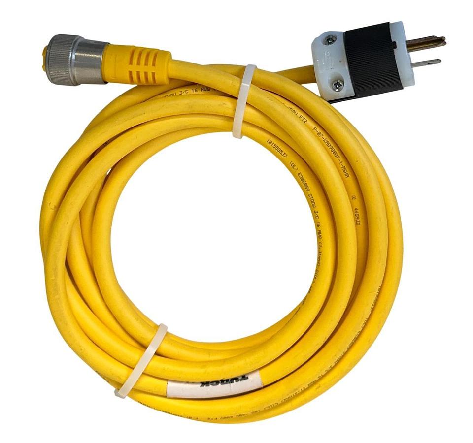 TURCK RKM 35-5M / U2038-28 MINIFAST CORDSET PRE-WIRED HUBBELL PLUG 5M NSNP