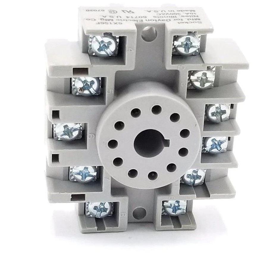 NEW DAYTON 6X156F RELAY SOCKET 10A, 300VAC