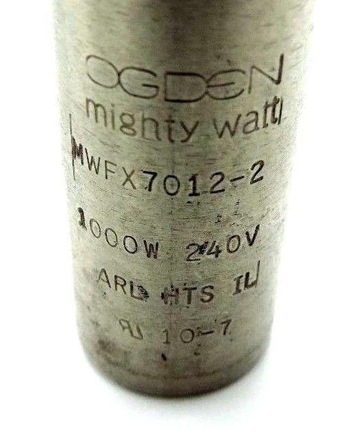 Used OGDEN MIGHTY WATT MWFX7012-2 HEATING ELEMENT TEMP. CARTRIDGE 1000W, 240V