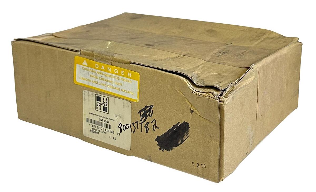 Used NEW HYSTER YALE 1591664 / 800137782 OEM BRAKE SHOE SET LINING KIT FOR FORKLIFT