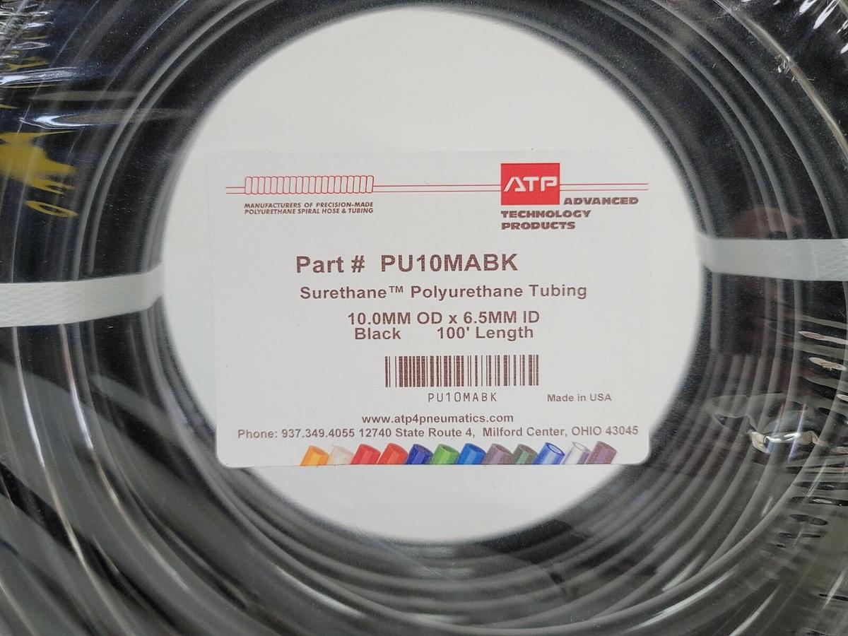 NEW ATP SURETHANE PU10MABK POLYURETHANE TUBING 100' LENGTH