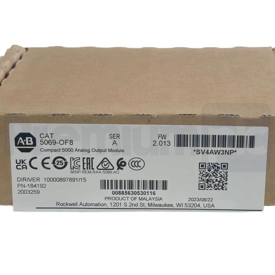 Used Opened Pre-Owned Allen Bradley 5069-OF8 /A Compact 5000 8Ch Analog Output Module