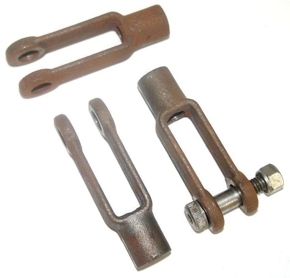 Used LOT OF 3 PARKER L045210000 LONG CLEVISES 1.25" BORE