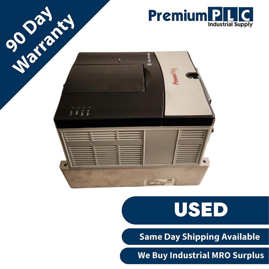 Used ALLEN BRADLEY 20AD5P0A0AYNNNC0 /A POWERFLEX 70 AC DRIVE 3HP W/ 20-COMM-R MODULE