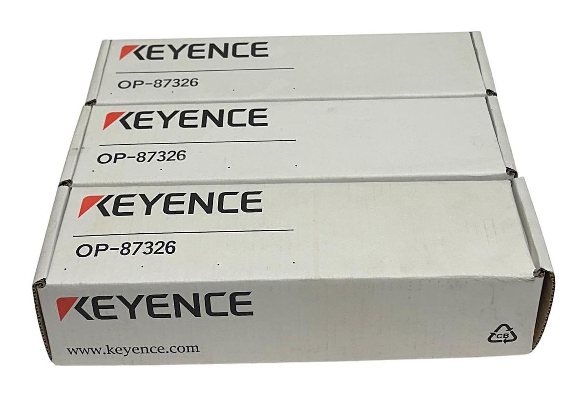 Used 3 KEYENCE OP-87326 / OP87326 DIFFUSION PLATES FOR LINE LIGHTING OEM NSMP