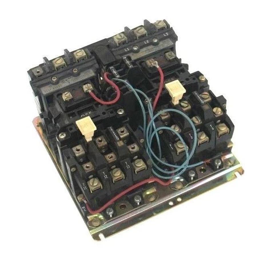 Used ALLEN BRADLEY 520E-BOD REVERSING STARTER SIZE 1 SER. C W/ 500F-BOD93 SER.B
