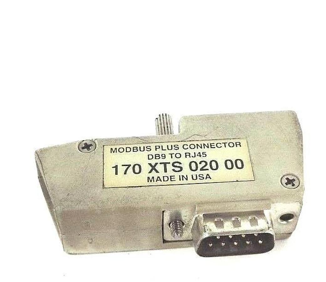 Used SCHNEIDER MODICON 170XTS02000 MODBUS PLUS CONNECTOR DB9 TO RJ45