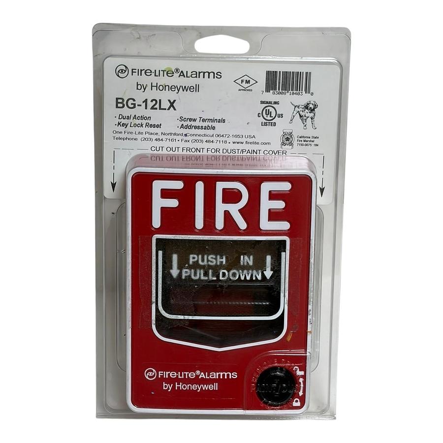 Used Fire-Lite BG-12LX Addressable Pull Station Fire Alarm Dual Action New In Pack