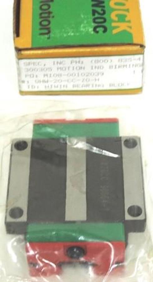NEW HIWIN BLOCK QHW20C SYNCHMOTION BLOCK BEARING P/N: QHW-20-CC-Z0-H