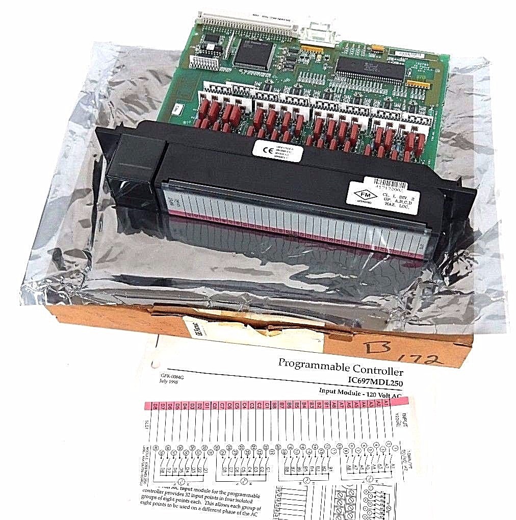 Used NEW GE FANUC IC697MDL250 INPUT MODULE 32POINT 120VAC, 44A731657-003
