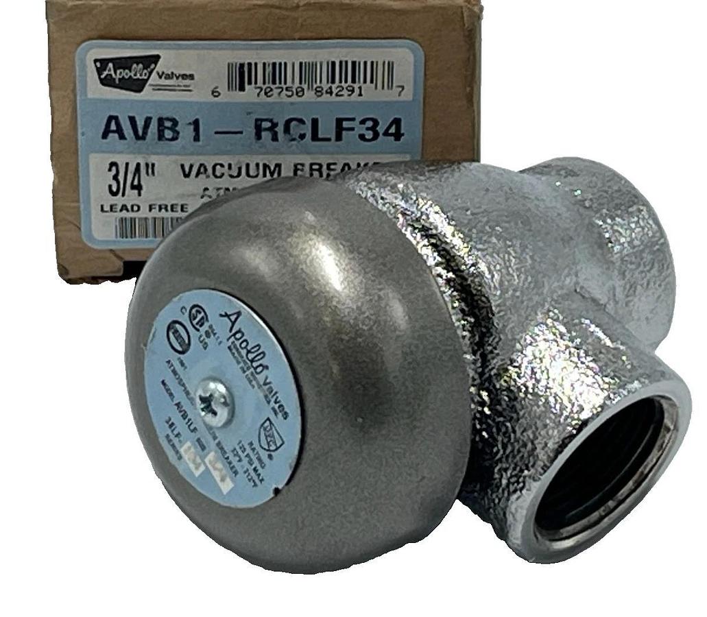 Apollo AVB1-RCLF34 3/4" Atmospheric Vacuum Breaker Lead Free Rough Chrome NSMP