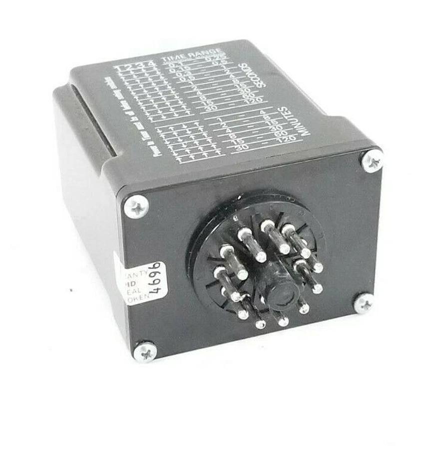 Used NIB MACROMATIC SS-61622 SOLID STATE TIME DELAY RELAY SS61622, 120 VAC/DC, 10 AMP