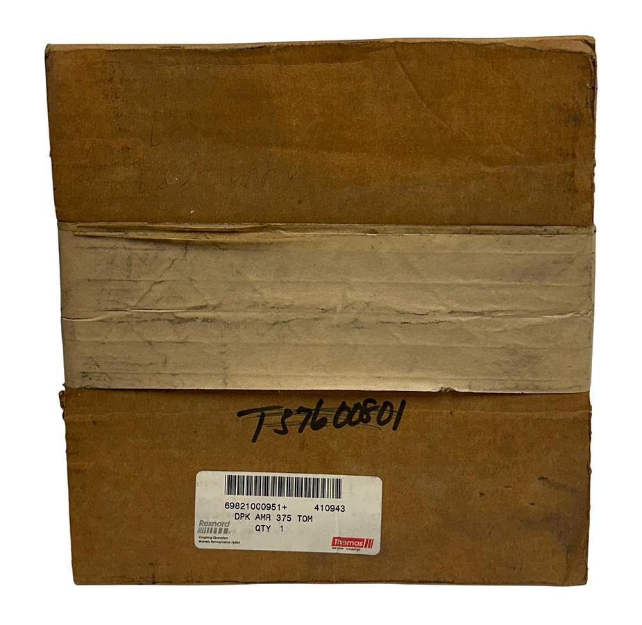 Used THOMAS REXNORD DPK AMR 375 TOM / 10014771 / 410943 FLEXIBLE DISC COUPLING NSFS