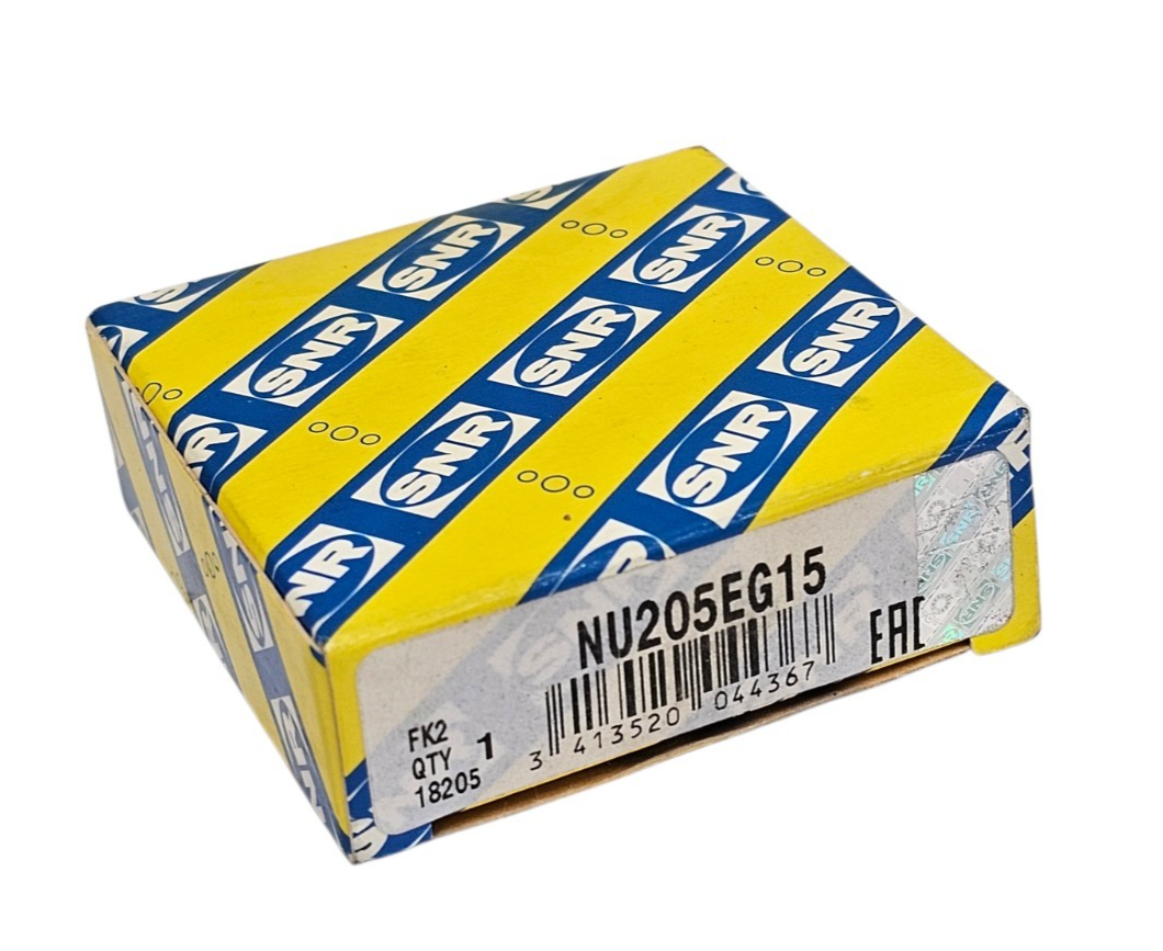 NIB SNR NU205EG15 CYLINDRICAL ROLLER BEARING