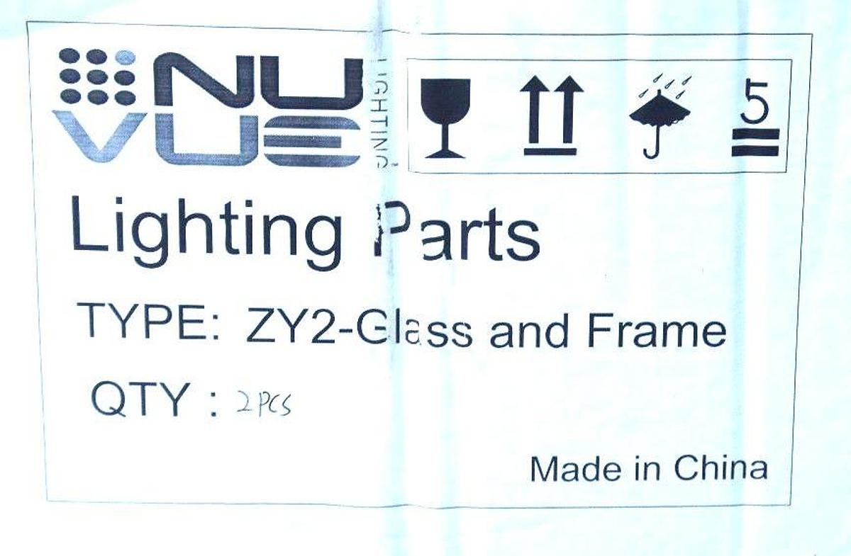 Used BOX OF 2 NEW NU VUE TYPE ZY2 GLASS AND FRAME ASSEMBLIES 24-1/4" X 21-1/2"