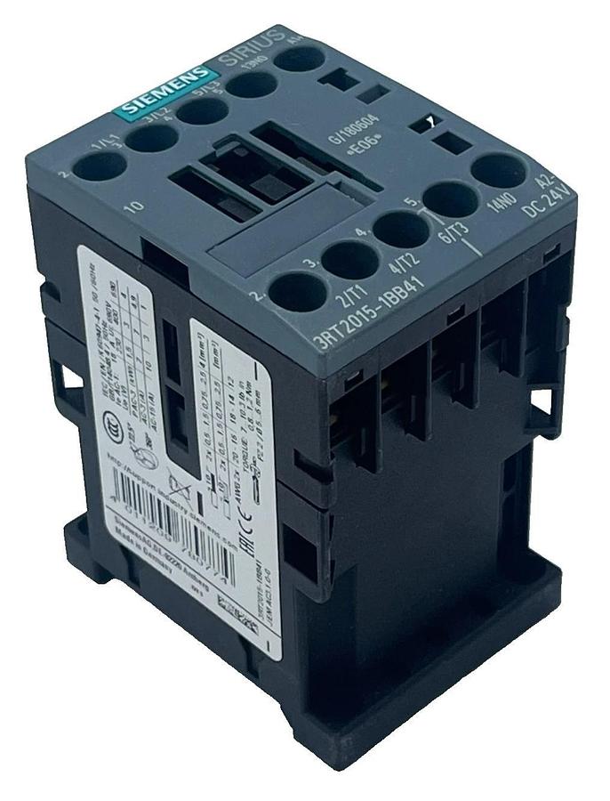 Siemens 3RT2015-1BB41 SIRIUS Power Contactor S00 3-Pole AC-3 24VDC, NSMP