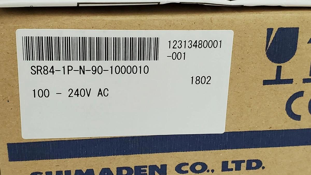 Used NIB SHIMADEN CO. SR84-1P-N-90-1000010 TEMPERATURE CONTROLLER SR841PN901000010