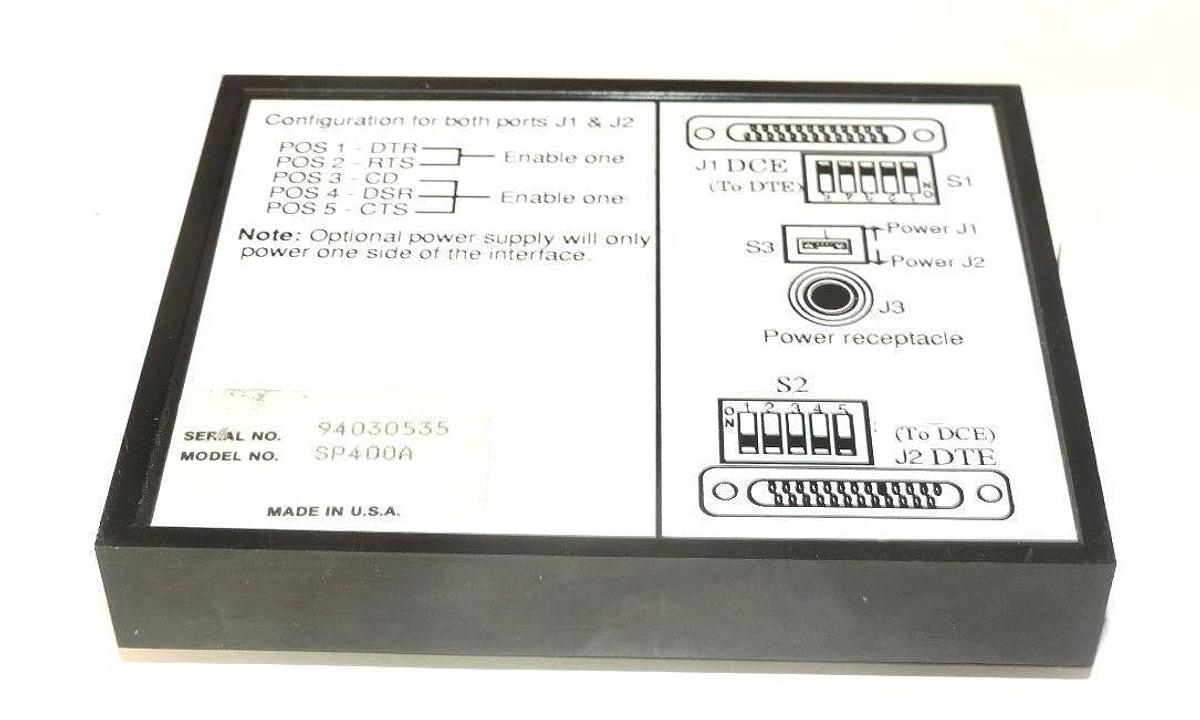 Used BLACK BOX SP400A OPTO - ISOLATOR DCE TO DTE