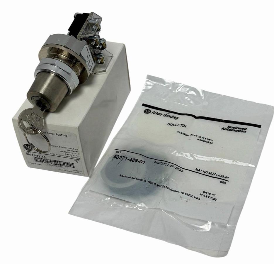 Used NIB ALLEN BRADLEY 800T-H3116A 30mm SELECTOR SWITCH 2-POS. 800TH3116A SER. T
