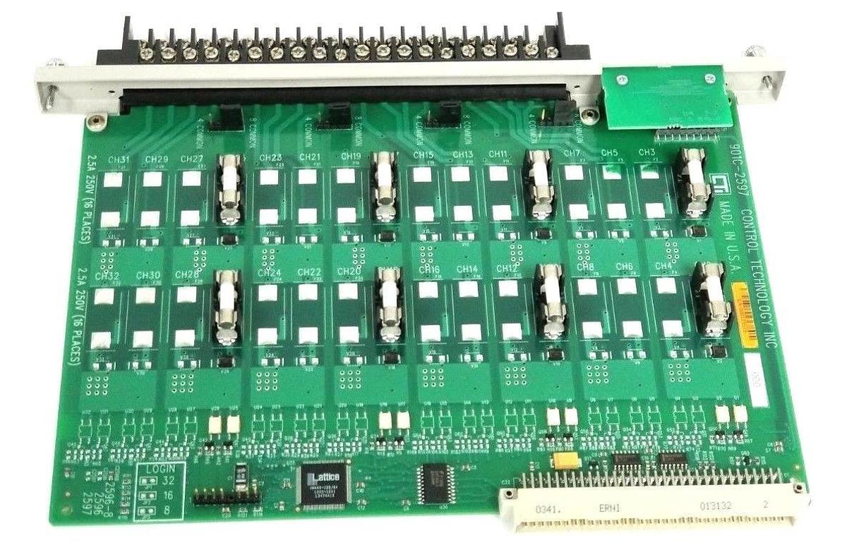 Used CONTROL TECHNOLOGY INC. 901C-2597 DC OUTPUT MODULE 2596-8 2596 2597 901A-16LED