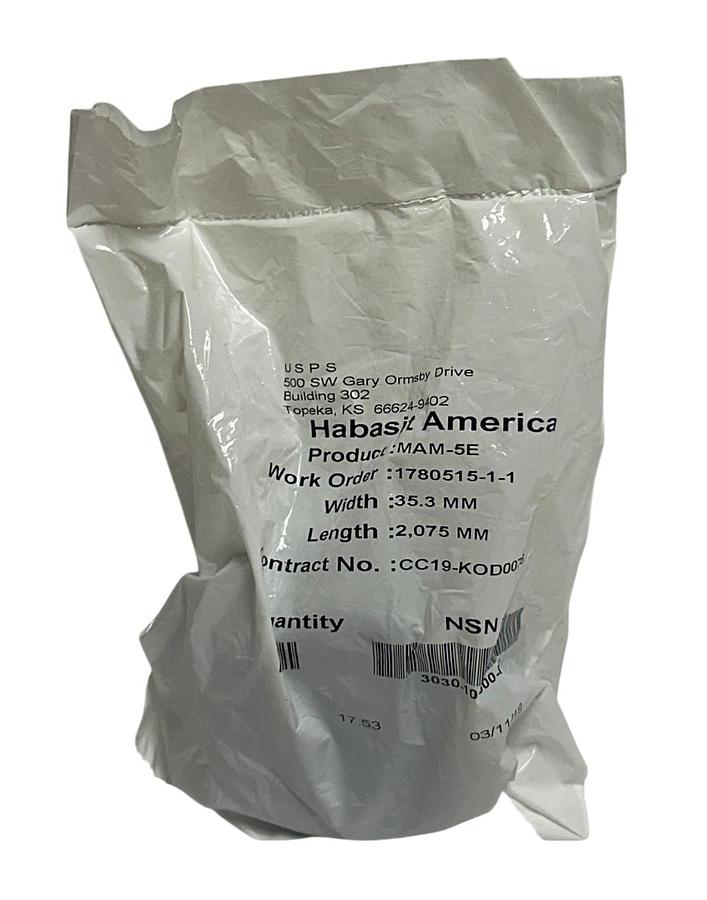 7 HABASIT AMERICA MAM-5E / MAM5E CONVEYOR BELTS W: 35.3mm L: 2,075mm OEM NSFS