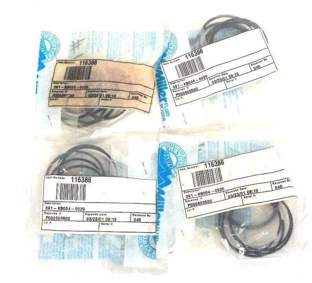 LOT OF 4 NEW MILLER 116386 SEAL KITS 091-KB004-0020