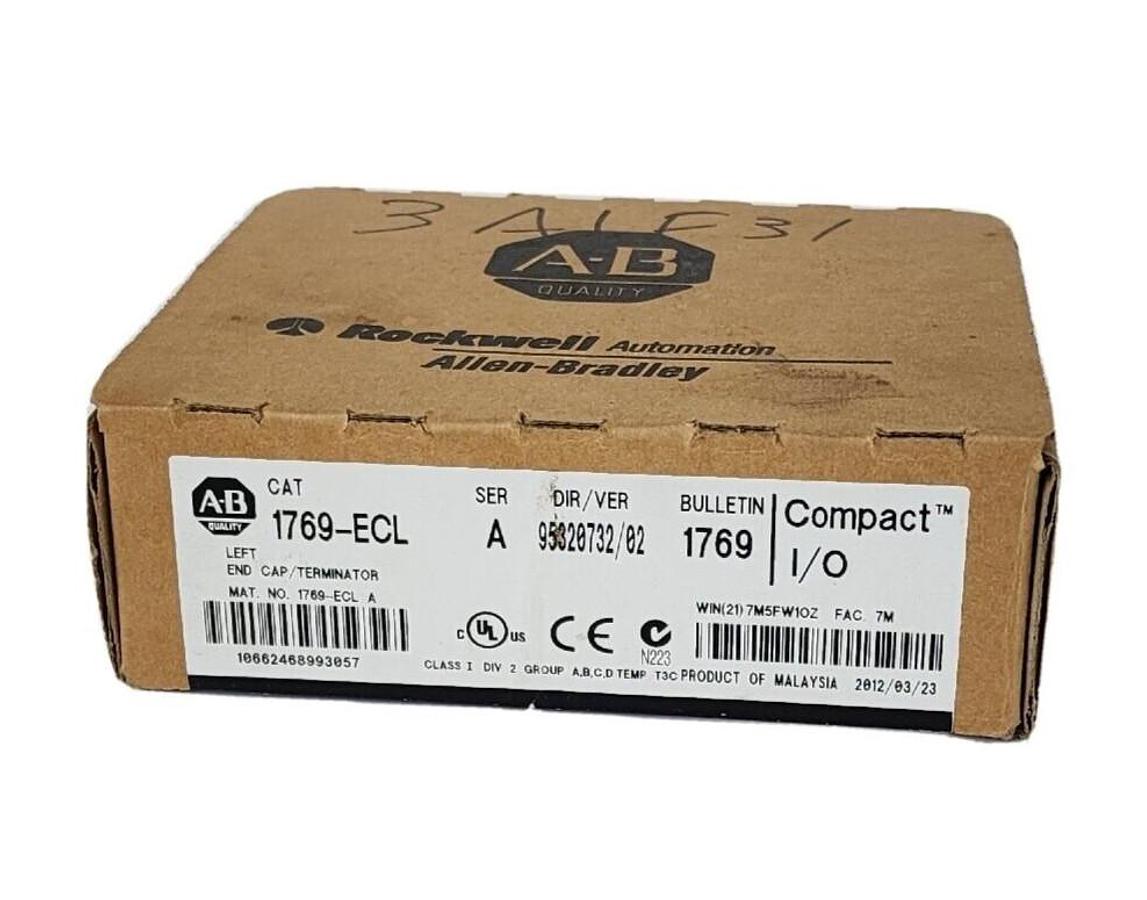 Used NEW SEALED ALLEN BRADLEY 1769-ECL SER. A LEFT END CAP / TERMINATOR
