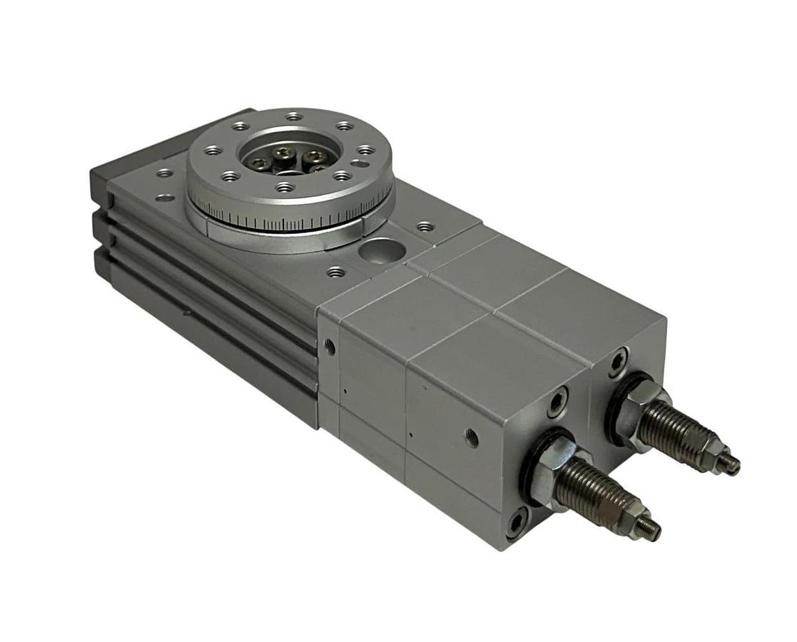Used SMC MSZB30A 30mm MSQ 3-POSITION ROTARY ACTUATOR W/ TABLE MB SERIES BASIC NSMP