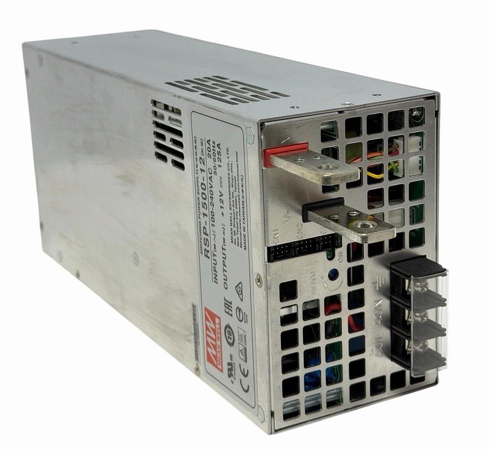 Used NEW MEAN WELL RSP-1500-12 AC/DC Enclosed Single-Output Switching Power Supply