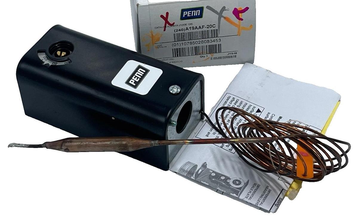 Johnson Controls A19AAF-20C Remote Bulb Temperature Control -30 to 100°F , NSMP