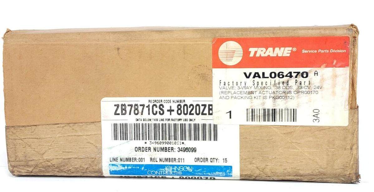 NEW JOHNSON CONTROLS ZB7871CS-8020ZB / ZB7871CS8020ZB ASSEMBLED VALVE ACTUATOR