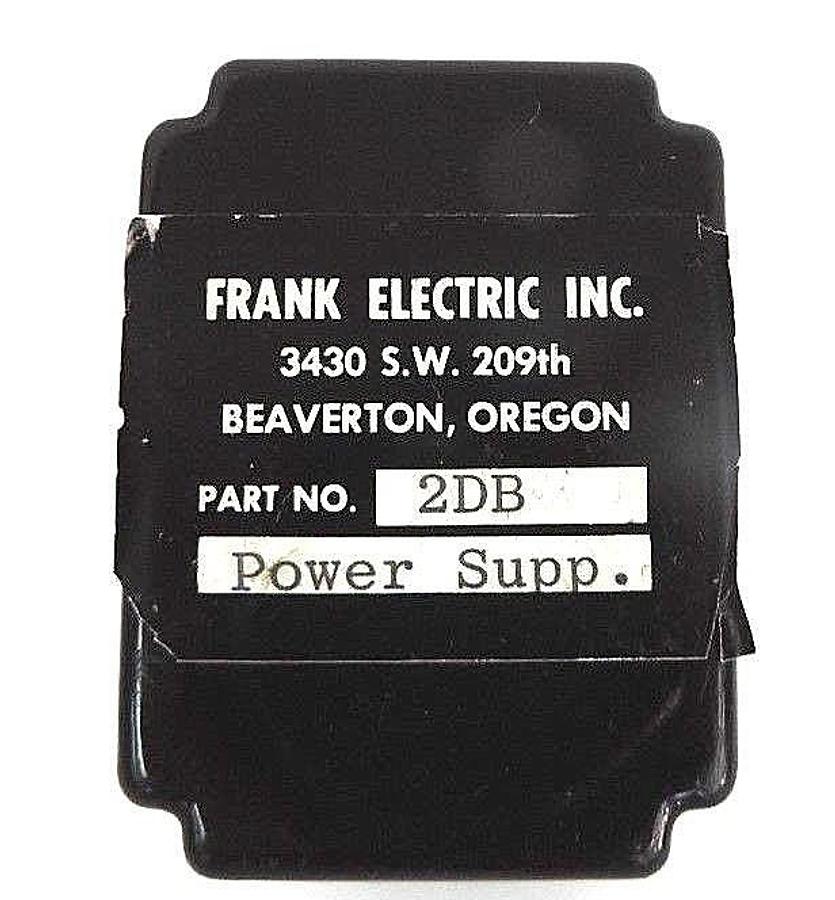 Used FRANK ELECTRIC 2DB RELAY POWER SUPPLY MODULE