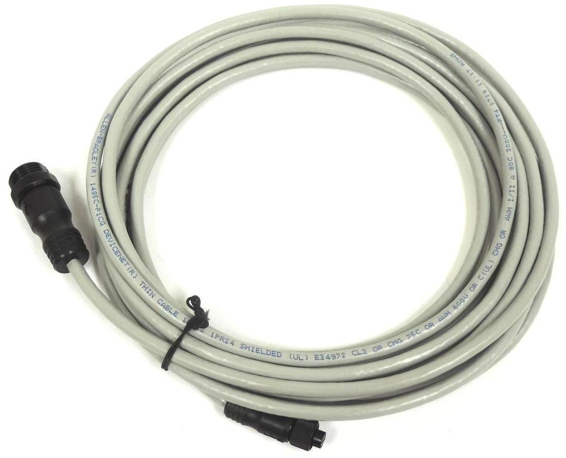 Used NEW ALLEN BRADLEY 1485G-P6M5-R5 DNET PATCHCORD, THIN GREY, 1485GP6M5R5, SER. B