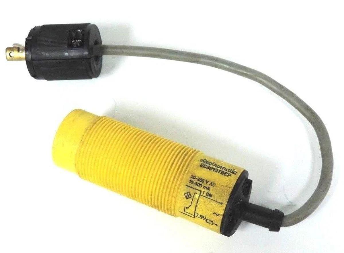 Used ELECTROMATIC EC3015TBCP PROXIMITY SWITCH 20-250VAC 10-500 mA