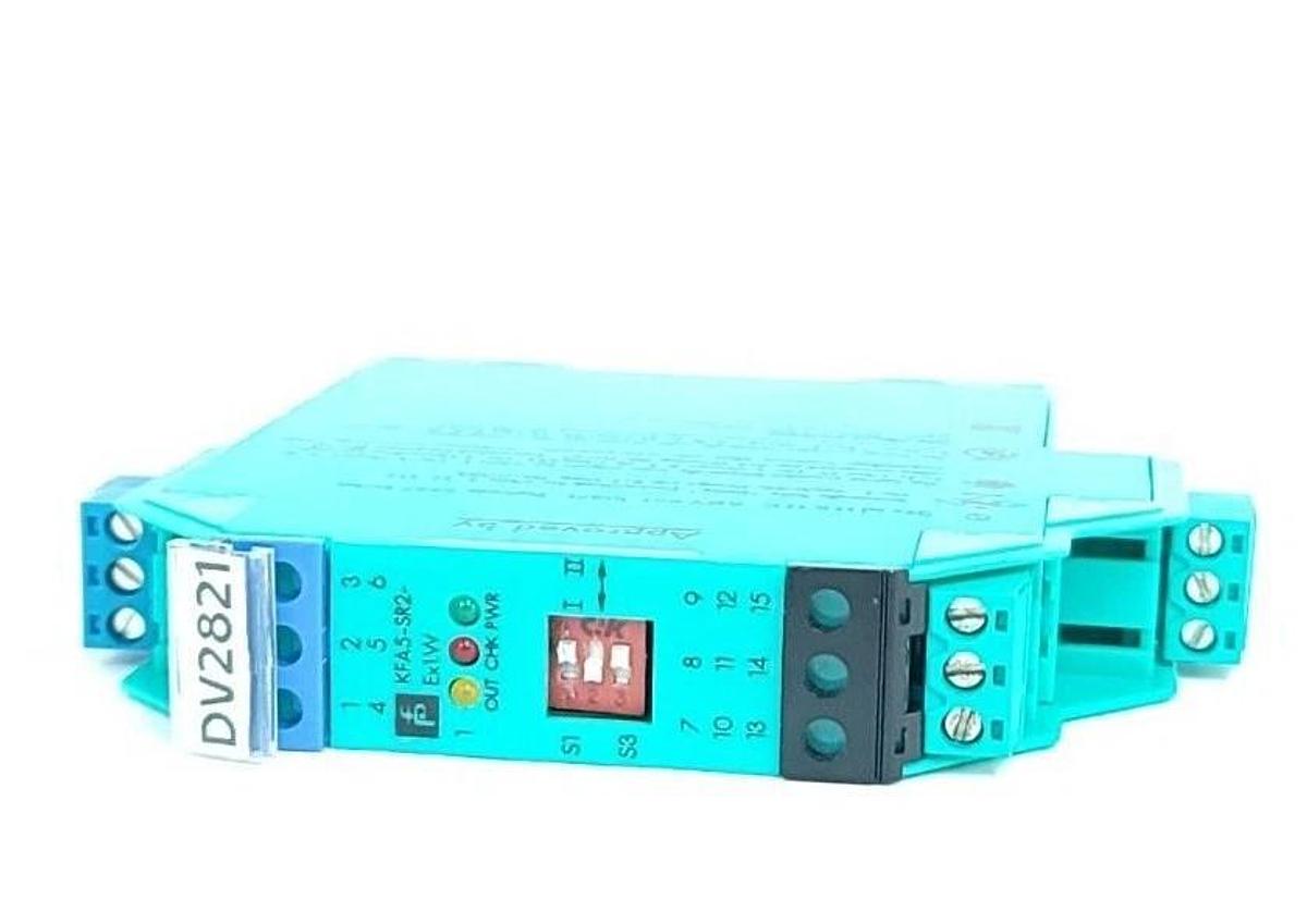 Used PEPPERL+FUCHS KFA5-SR2-EX1.W SWITCH AMPLIFIER PART NO. 375645