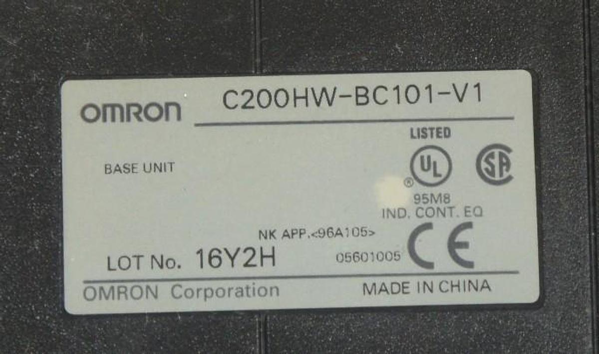 Used OMRON C200HW-BC101-V1 10 SLOT CPU BACKPLANE, C200HWBC101V1