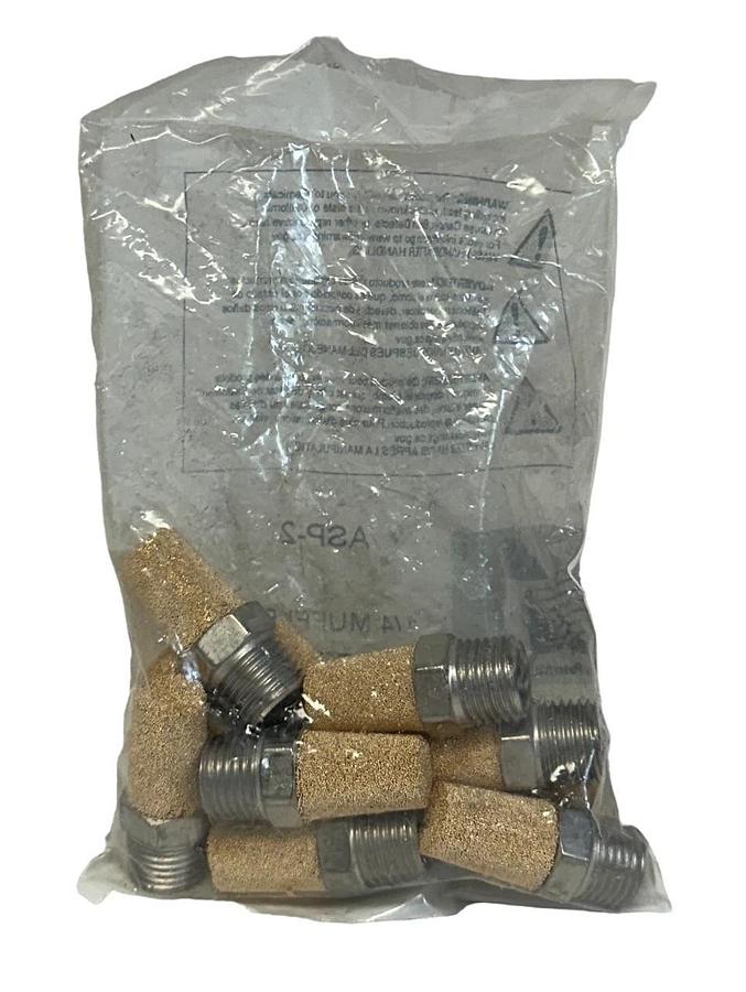 Used 10 ARROW PNEUMATICS ASP-2 / ASP2 EXHAUST MUFFLERS / FILTERS 1/4'' NSFS