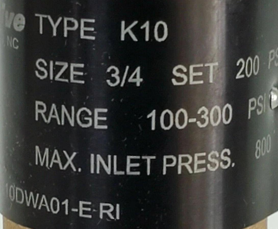 Used NIB CASH VALVE 3PZE3 BRONZE ADJUSTABLE BACK PRESSURE VALVE