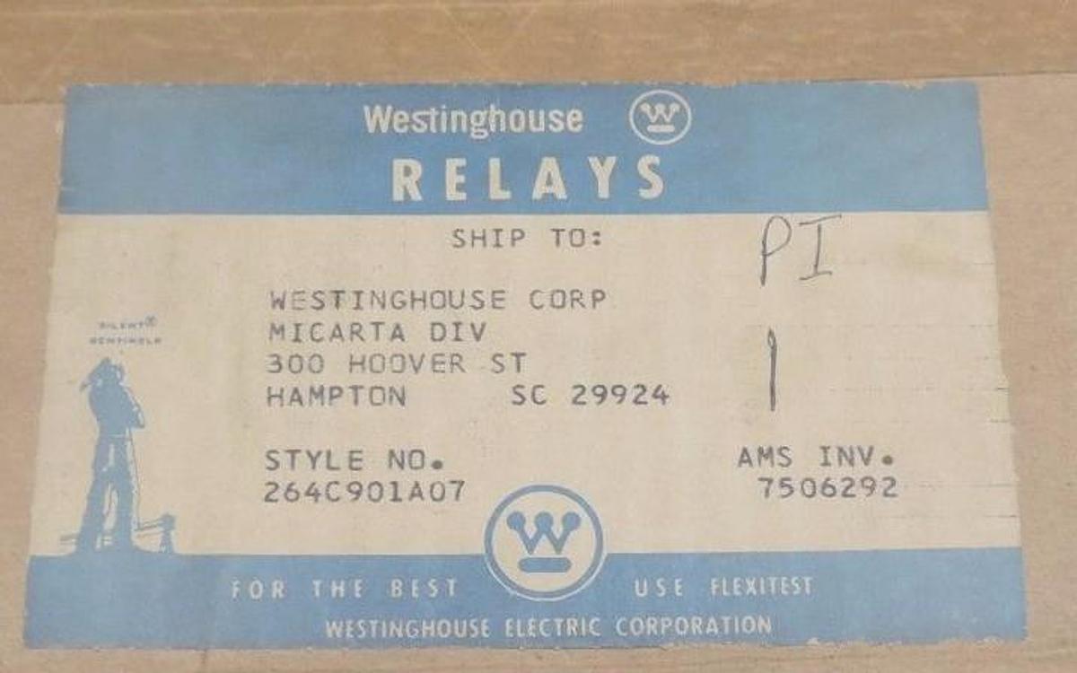 Used NIB WESTINGHOUSE C0-9H1111N OVERCURRENT RELAY STYLE 26C901A07 TYPE C0-9