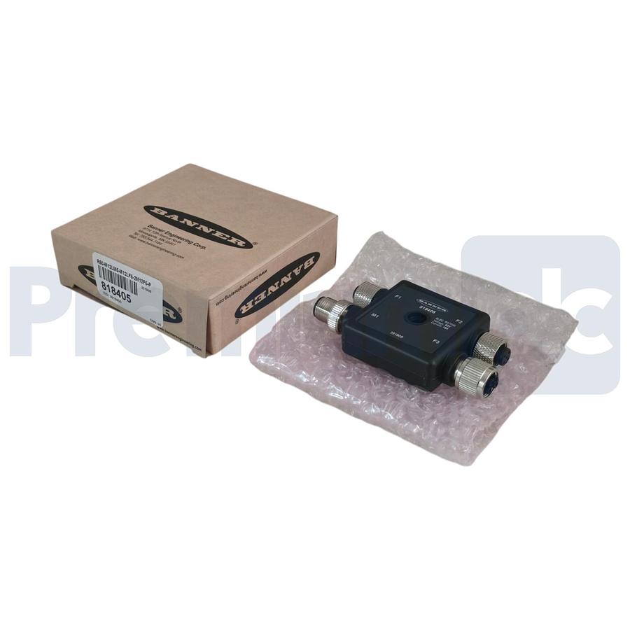 Used Banner R50-M12LM5-M12LF6-2M12F5-P 4-Port Molded Junction Block 818405 NSMP