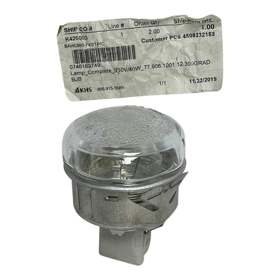BJB Complete Oven Lamp Assembly 230V 400C 77.906.1001.12 Oven Light Bulb New