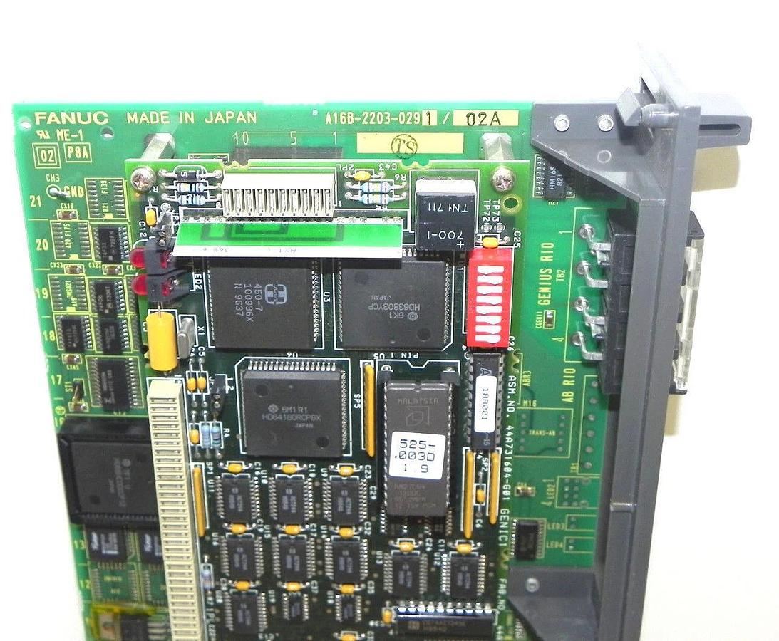 Used FANUC A16B-2203-0291/02A ETHERNET PC BOARD A16B-2203-0291 W/ 44A731604-G01