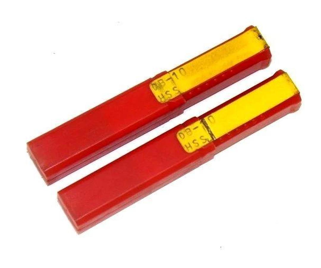 LOT OF 2 NEW DURA-MILL DB-10 1/4'' DOUBLE END MILL BIT, HSS 1.190, 2FLT